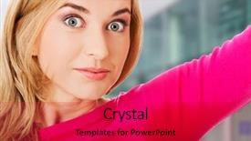  Presentation with problem in hotel - Presentation enhanced with sweat - young woman having sweating problem background and a red colored foreground