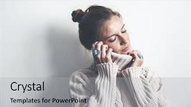  Presentation with ethnic - Theme enhanced with sweater and fashion jewellery minimal background and a light gray colored foreground