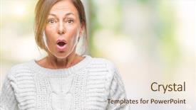  Presentation with hispanic - Presentation theme featuring sweater over isolated background afraid background and a  colored foreground