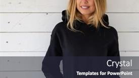  Presentation with black - PPT theme enhanced with sweatshirt-template-black-hoody-sweatshirt background and a wine colored foreground