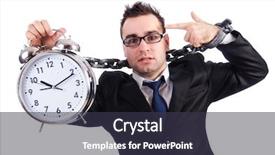  Presentation with clock - Amazing slide set having sweatshops - businessman with clock isolated backdrop and a tawny brown colored foreground