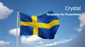  Presentation with swedish - Slide deck enhanced with swedish flag background and a light gray colored foreground
