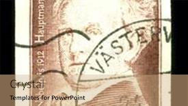  Presentation with literature - Presentation theme enhanced with sweden-circa-1986-a-stamp background and a coral colored foreground