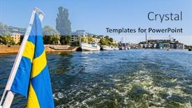  Presentation with summer - Slides having sweden-hot-summer-day background and a light blue colored foreground