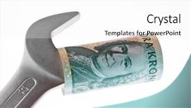  Presentation with currency devaluation rupee - Cool new slide deck with sweden with wrenches and tool backdrop and a white colored foreground