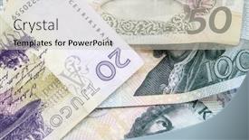  Presentation with swedish - Amazing PPT layouts having swedish currency background - 20 and 50 kronor backdrop and a light gray colored foreground