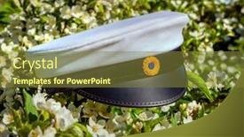  Presentation with swedish - Presentation design having swedish-graduation-cap-close-up background and a tawny brown colored foreground