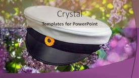  Presentation with swedish - Beautiful PPT theme featuring swedish-graduation-cap-close-up backdrop and a coral colored foreground