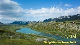 Presentation with scandinavia - Audience pleasing PPT layouts consisting of swedish-lapland-landscape-arctic-environment backdrop and a tawny brown colored foreground