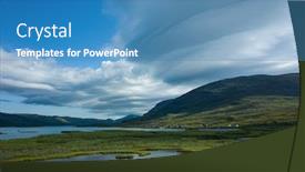  Presentation with scandinavia - Slides having swedish-lapland-landscape-lake-alisjavri background and a teal colored foreground