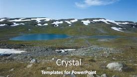  Presentation with scandinavia - Audience pleasing slide deck consisting of swedish-lapland-landscape-with-stones backdrop and a tawny brown colored foreground