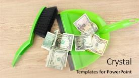  Presentation with rustic wood wooden frame - Presentation featuring sweeps money in the shovel background and a lemonade colored foreground