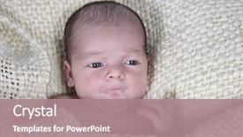  Presentation with newborn baby - Presentation having sweet 16 - newborn baby taken closeup 16 background and a coral colored foreground