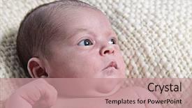  Presentation with old days - Amazing PPT theme having sweet 16 - newborn baby taken closeup 16 backdrop and a coral colored foreground