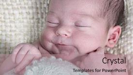  Presentation with newborn baby - Audience pleasing presentation theme consisting of sweet 16 - newborn baby taken closeup 16 backdrop and a coral colored foreground