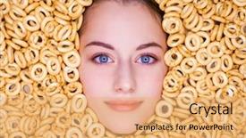  Presentation with beautiful fresh leaves water drops - Amazing theme having sweet 16 - young beautiful woman face backdrop and a yellow colored foreground