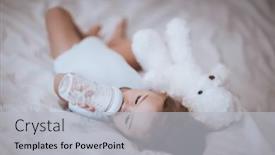  Presentation with babies - Slides consisting of sweet-adorable-child-lying-down background and a light gray colored foreground