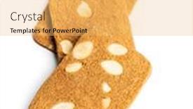  Presentation with almond - Cool new PPT layouts with sweet-almond-cookies-isolated backdrop and a yellow colored foreground