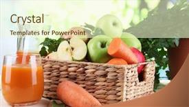  Presentation with barn wood autumn apples - Amazing presentation having sweet apples juice and carrots backdrop and a cream colored foreground