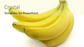  Presentation with banana - Slide deck with sweet-banana background and a blonde colored foreground