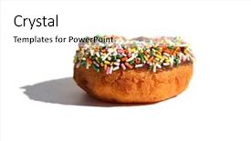  Presentation with white chocolate - Cool new theme with sweet bite shop - donut round white cake chocolate backdrop and a white colored foreground