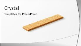  Presentation with wafer - Slides with sweet bite shop - one crunchy delicious wafer background and a  colored foreground