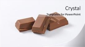  Presentation with chocolate milk - Colorful presentation theme enhanced with sweet bite shop - pure cocoa chocolate bar backdrop and a  colored foreground