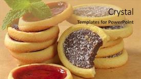  Presentation with cookies - Amazing slides having sweet bite shop - tea cookies with fruit backdrop and a  colored foreground