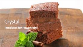  Presentation with chocolate shop - PPT layouts having beautiful frosty morning in countryside background and a light gray colored foreground