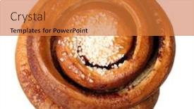  Presentation with sweet - Colorful PPT theme enhanced with sweet-buns-isolated-on-white backdrop and a red colored foreground