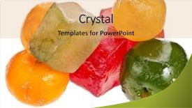  Presentation with candied fruit - Presentation design with wooden sailboat isolated on white background 3d render image background and a pink colored foreground.