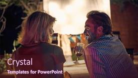  Presentation with romantic - PPT theme having sweet-caucasian-couple-having background and a  colored foreground