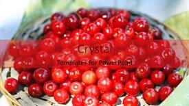  Presentation with wicker - Presentation theme enhanced with sweet-cherries-on-wicker-stand background and a crimson colored foreground