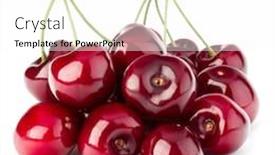  Presentation with sweet - PPT layouts consisting of sweet-cherries-pile-isolated background and a white colored foreground