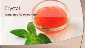  Presentation with chilli - Audience pleasing theme consisting of sweet chilli sauce backdrop and a lemonade colored foreground