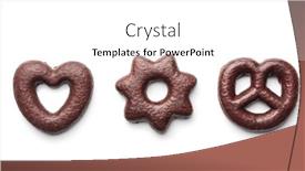  Presentation with white chocolate - Slide deck consisting of sweet-chocolate-heart-star background and a white colored foreground