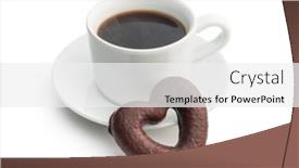  Presentation with coffee chocolate - PPT layouts having sweet-chocolate-hearts-and-coffee background and a white colored foreground