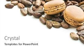  Presentation with cocoa beans - Cool new theme with sweet-chocolate-macarons-and-cocoa backdrop and a white colored foreground