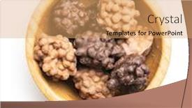  Presentation with praline - Colorful presentation enhanced with sweet-chocolate-truffles-chocolate-praline backdrop and a yellow colored foreground