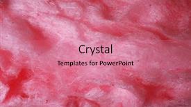  Presentation with cotton candy - Beautiful slide deck featuring sweet cotton candy closeup backdrop and a coral colored foreground