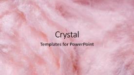  Presentation with cotton candy - PPT theme featuring sweet cotton candy closeup background and a lemonade colored foreground