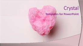 Presentation with cotton candy - Beautiful PPT layouts featuring sweet cotton candy in heart backdrop and a lemonade colored foreground