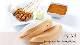  Presentation with sweet corn - PPT theme enhanced with sweet crispy filled with peanut background and a  colored foreground