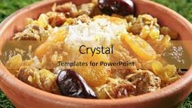  Presentation with fragrant - Beautiful PPT layouts featuring sweet dates and prune backdrop and a yellow colored foreground