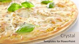  Presentation with alternative - Amazing PPT theme having sweet-dessert-pizza-bianca backdrop and a yellow colored foreground