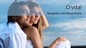  Presentation with together puzzle pieces beautiful - PPT layouts consisting of sweet dreams - beautiful young couple posing together background and a light blue colored foreground