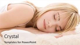  Presentation with teenage brain - Presentation featuring sweet dreams - bright closeup picture of sleeping background and a lemonade colored foreground