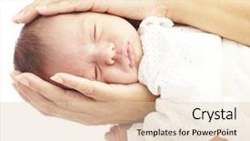  Presentation with hands holding - Audience pleasing theme consisting of sweet dreams - portrait of mother hands holding backdrop and a  colored foreground