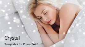  Presentation with rest - PPT layouts consisting of sweet dreams - rest comfort and people concept background and a light gray colored foreground