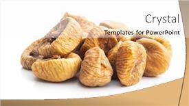 Presentation with sweet - Audience pleasing slide set consisting of sweet-dried-figs-isolated backdrop and a white colored foreground